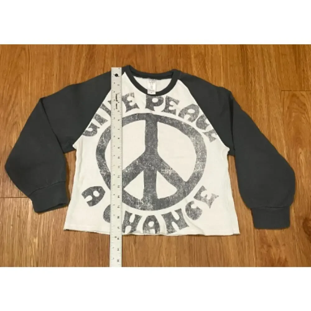 Carter's Girls Give Peace A Chance Raglan Tee  Size 8